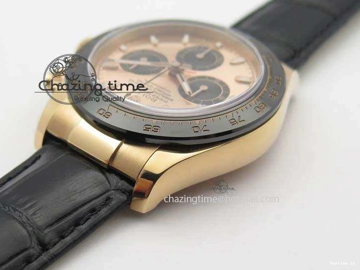 0107 Daytona 116515 Noob 1:1 Best Edition RG Black Dial On Black Leather Strap A NewStyle 3789